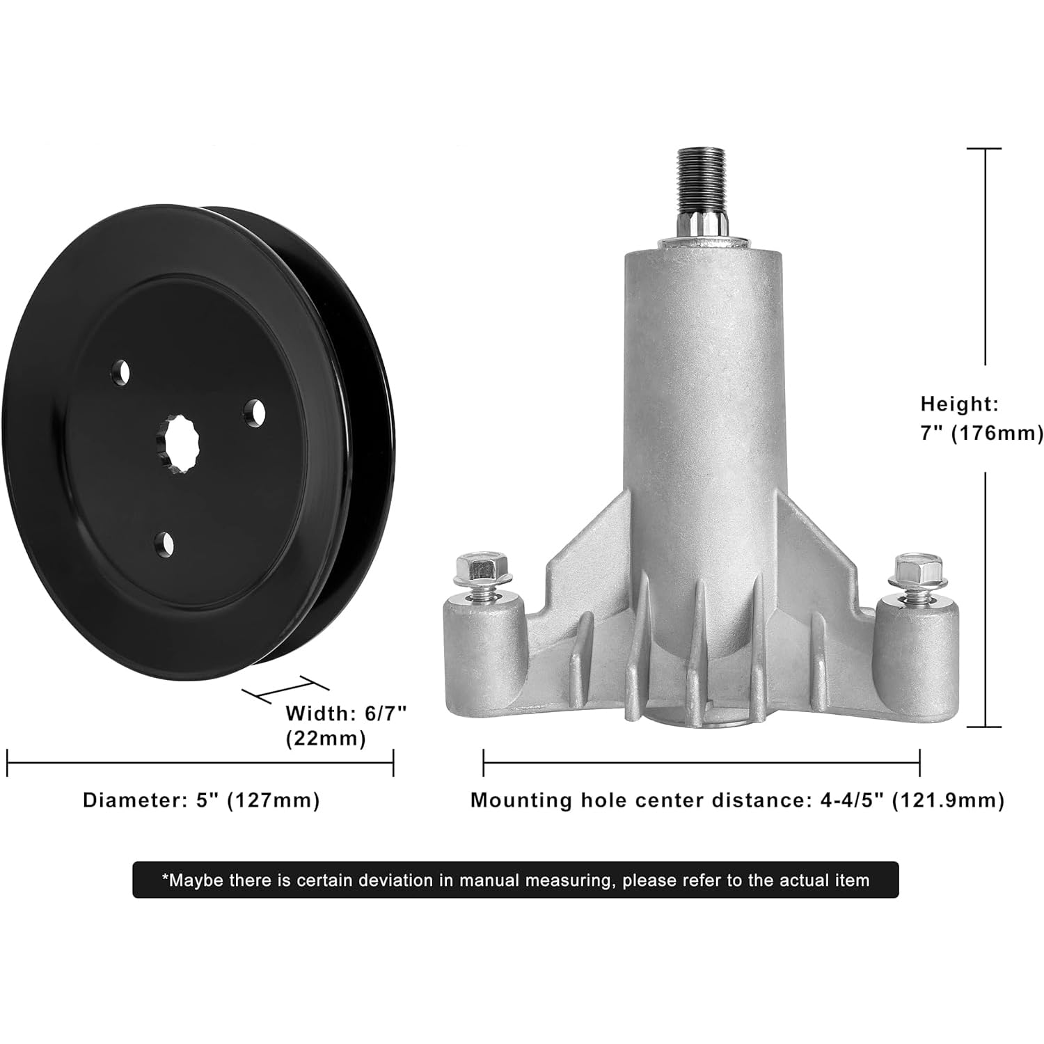 Amazon.com: Fourtry 130794 Spindle 153535 Pulley Compatible with